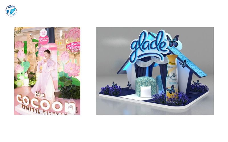 Booth check in theo concept thương hiệu